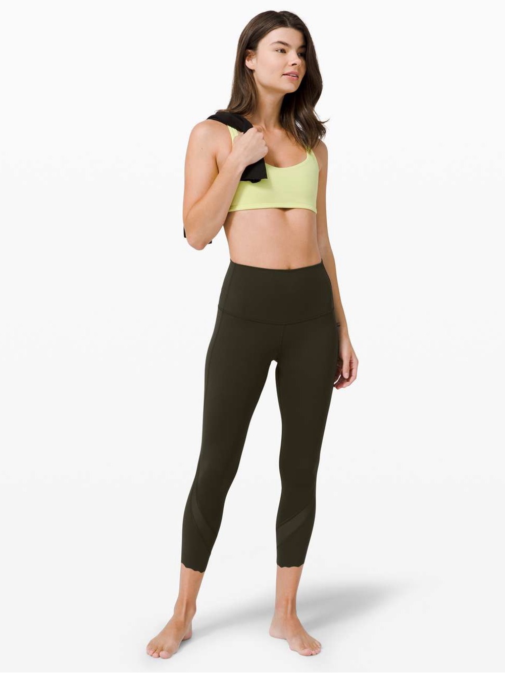 Lululemon wunder under crops 23” scalloped legs
